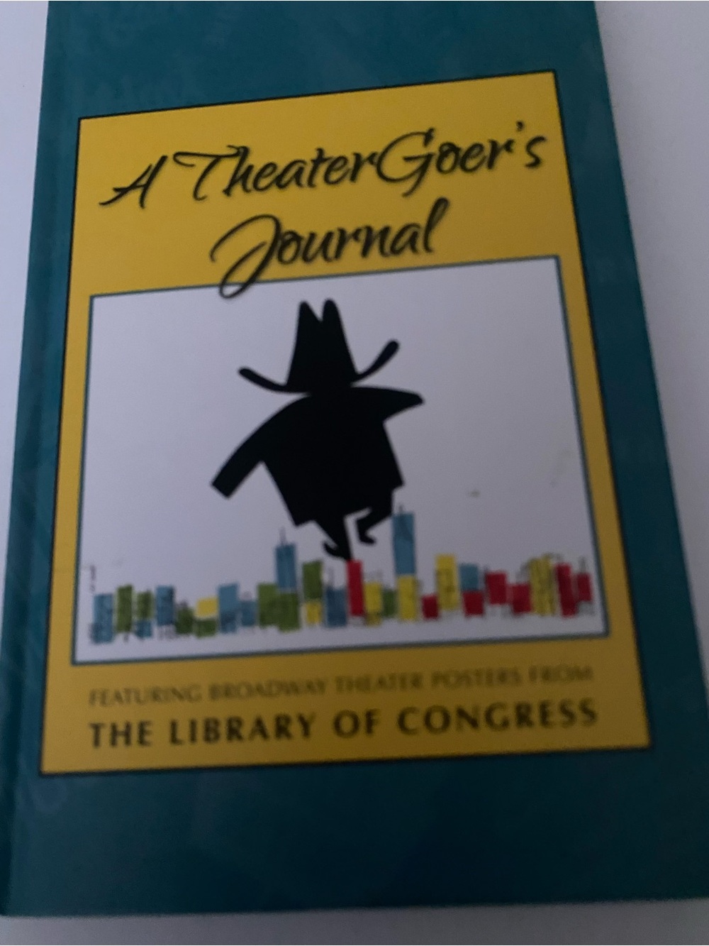 A TheaterGoer's Journal - Teal and Yellow Home Art Notebook